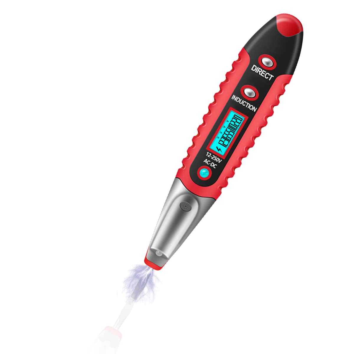 Serplex Voltage Tester with Light Tester Electrical Continuity Tester NCV Non-Contact Voltage Tester Pen with LCD Backlight Live/Neutral Wire Tester Pen for DC/AC 12V-250V Wire Breakpoint Finder Serplex Voltage Tester with Light Tester Electrical Continuity Tester NCV Non-Contact Voltage Tester Pen with LCD Backlight Live/Neutral Wire Tester Pen for DC/AC 12V-250V Wire Breakpoint Finder